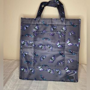 Lug Runner Tote Bag -Butterfly Grey